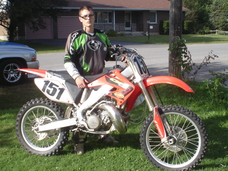Matt and his dirt bike