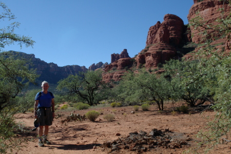 Hiking in the Red Rock area near Sedona