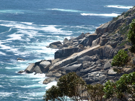 A view from Chapman's Peak Pass between Cape of Good Hope and Cape Town