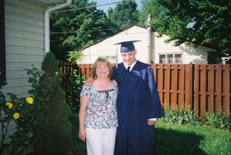 Me and my son Jon on graduation day "07"