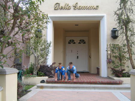 Riley and Thomas at UCLA Delta Gamma House