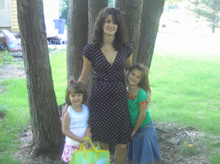 First day of first grade with mom