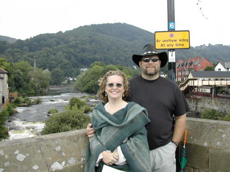 Husband and I in Wales