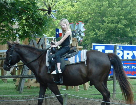 Rachel on a horse