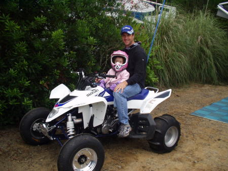 Micah and I on my quad