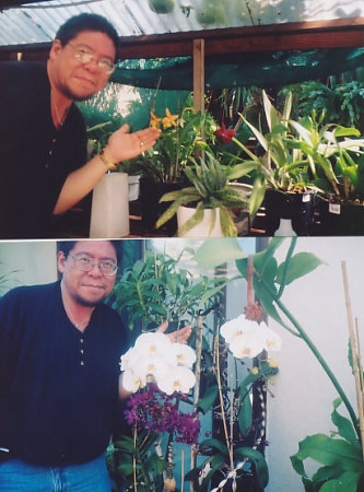 Me with Hawaiian Orchids