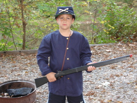 Evan in Gettysburg