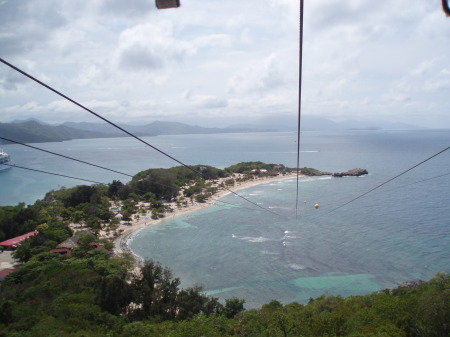 Haiti- world's longest over water zip