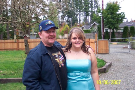 My daughter Sarah going to the Prom