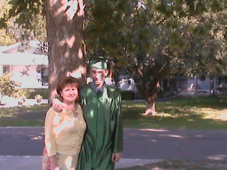 My son and myself on his graduation day ~ May 2006