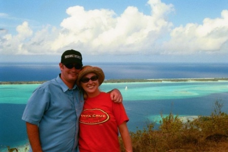 Bora Bora with my Husband Dan