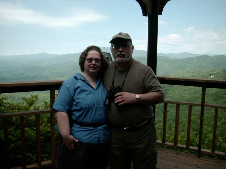 Lin, my hubby and me in Blowing Rock, NC