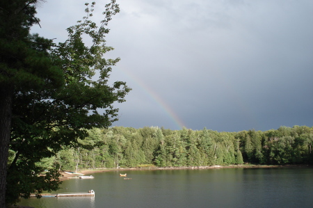 Rainbow at the cottage