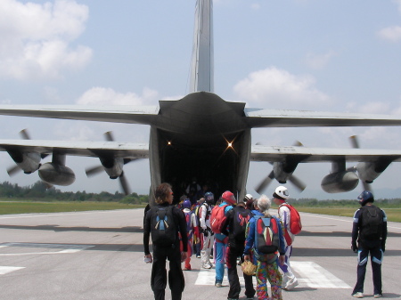 Group to C-130 shot