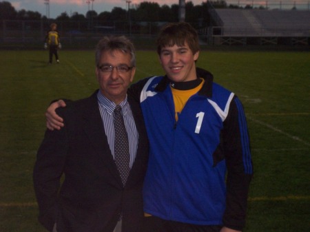 Senior night with son Mitch 09/07