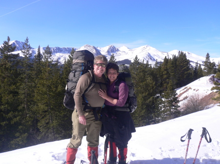 Snow shoein' at 12000 feet!