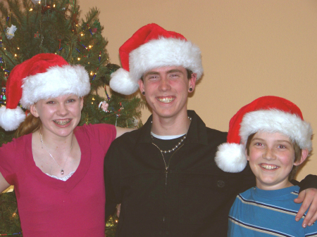 Our kids, Christmas 2007