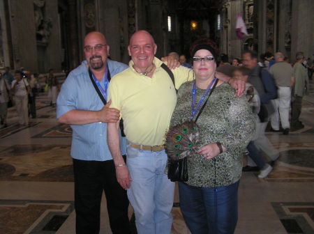 With our friend, Bruce, at the Vatican in 2005