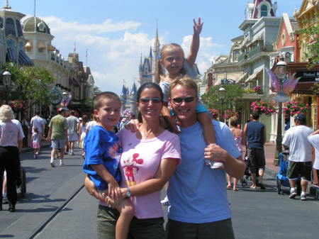 The family at Disney World