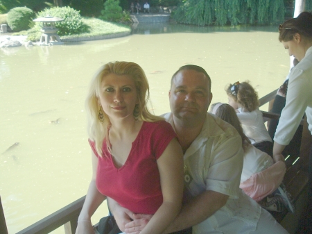 My Lovely Wife & I, Koi Pond, Brooklyn Botanical Gardens, 2007