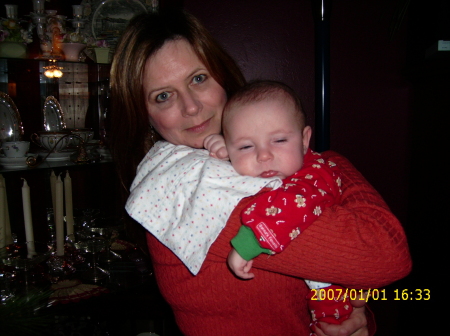 me and my newest grandchild 12/07