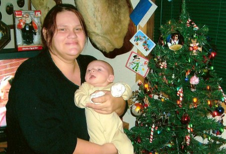 stacy & troy with christmas tree 001