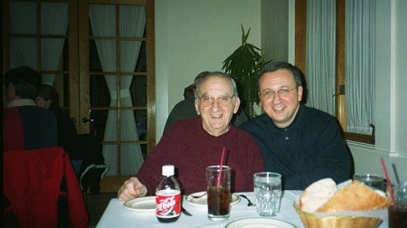 My Dad & I at the Greek Island Restaurant