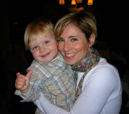 Declan and me, February 2008