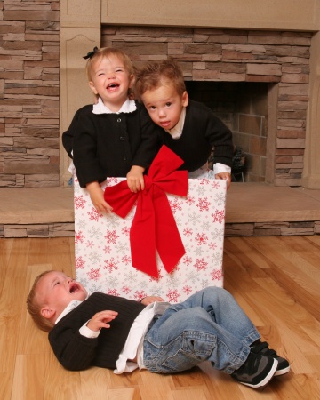 The Greatest Gift Of All!!!  Brooke, Jake, Parker - 19 months