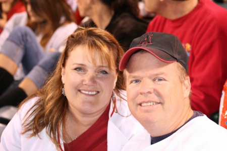 Me and my guy at my favorite event- an Angels game!