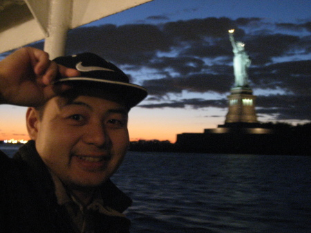 Next to Lady Liberty