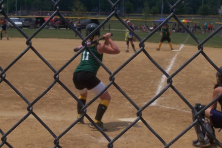 Laikyn playing softball for Sycamore 2007