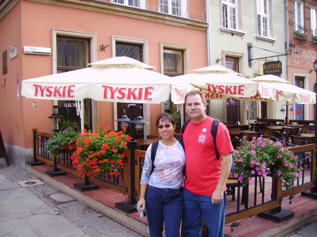 Annette & I in Gdansk, Poland
