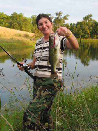 Andrea fishing