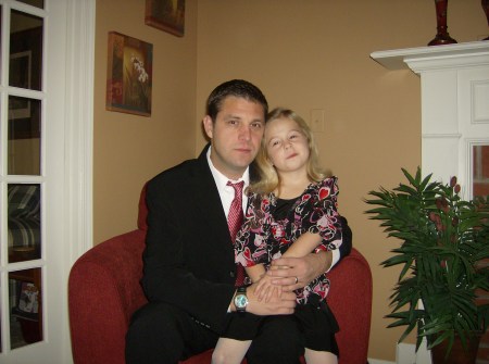 Husband Tony and daughter Maddie