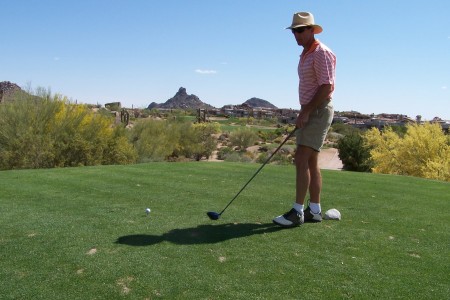 Playing a little golf in Scotsdale, AZ
