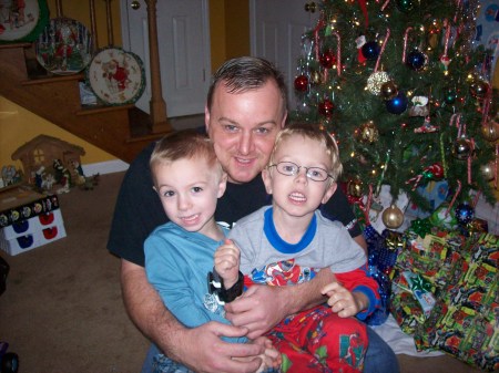 me and the boys Christmas 2007