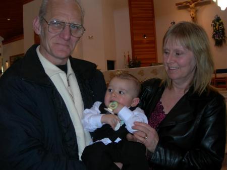 Grandpa and Grandma at Tristan's baptism March 30, 2008