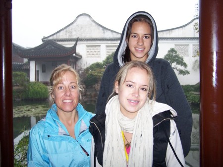 My daughters & I in China, '06