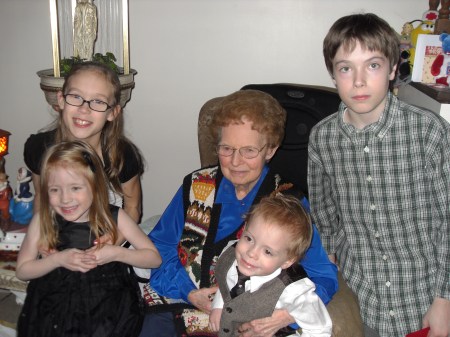 MY MOM AND MY GRANDKIDS