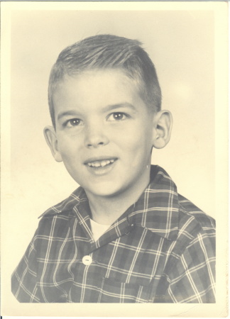 first grade school photo plaid shirt