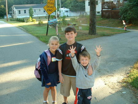 Blake, Drew and Brayden.  1st day of school 2007!