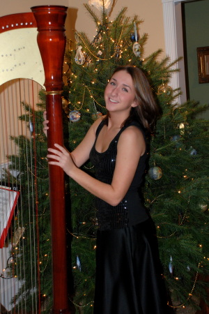 My daughter the harpist!