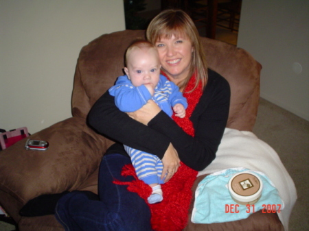With my grandson Riley Christmas 2007