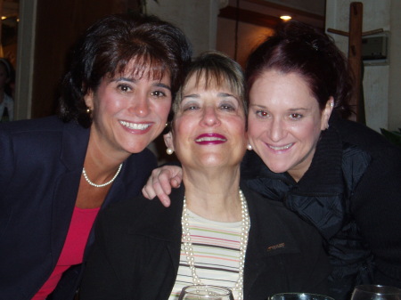 Mom, on her 65th birthday, with me and my sister, Donna