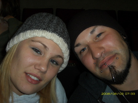 me and my wonderfull boyfriend at the dane cook show