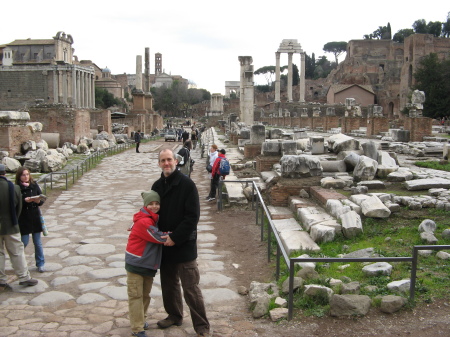 Roman Forum with Noah 2007