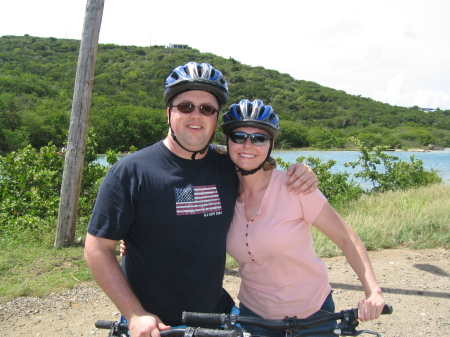 Mountain biking on Water Island, St. Thomas (Oct. 2007)