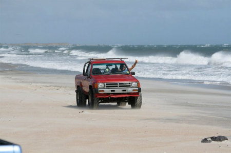 Out on the Beach in my 1988 4runner!