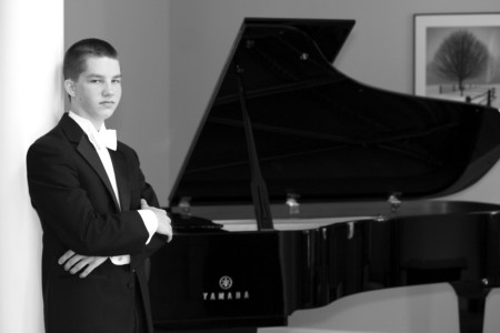Hayden (16) and his piano